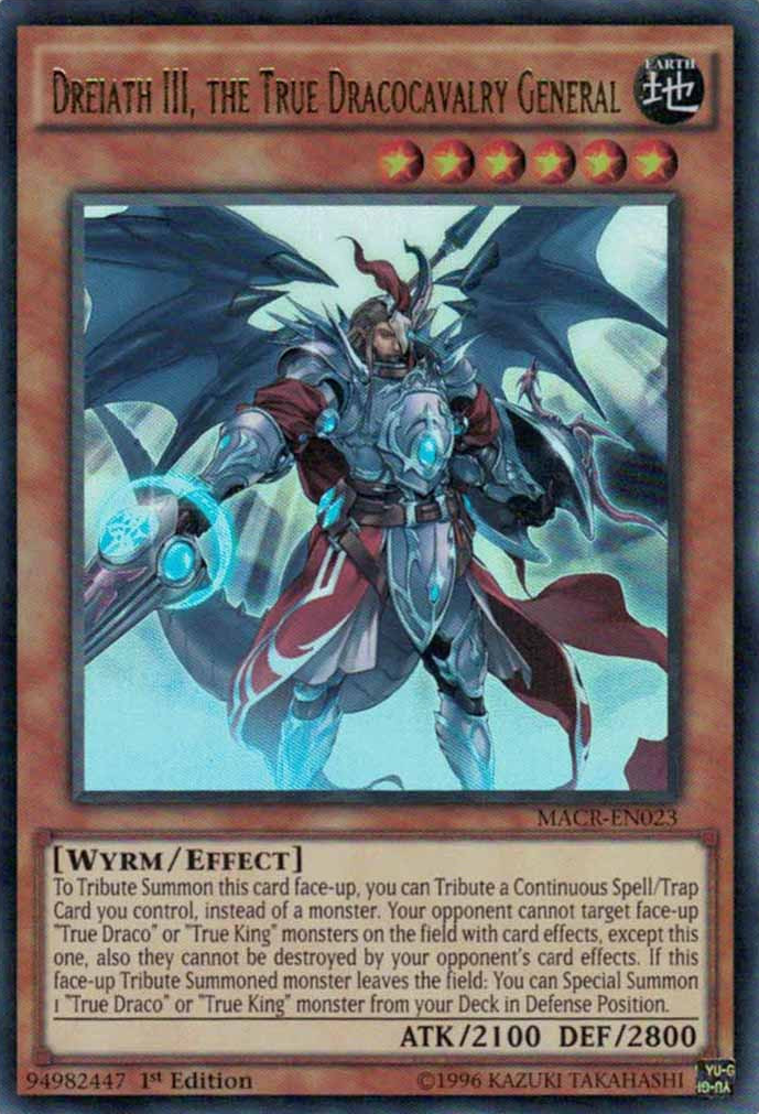 Dreiath III, the True Dracocavalry General [MACR-EN023] Ultra Rare | Tables and Towers