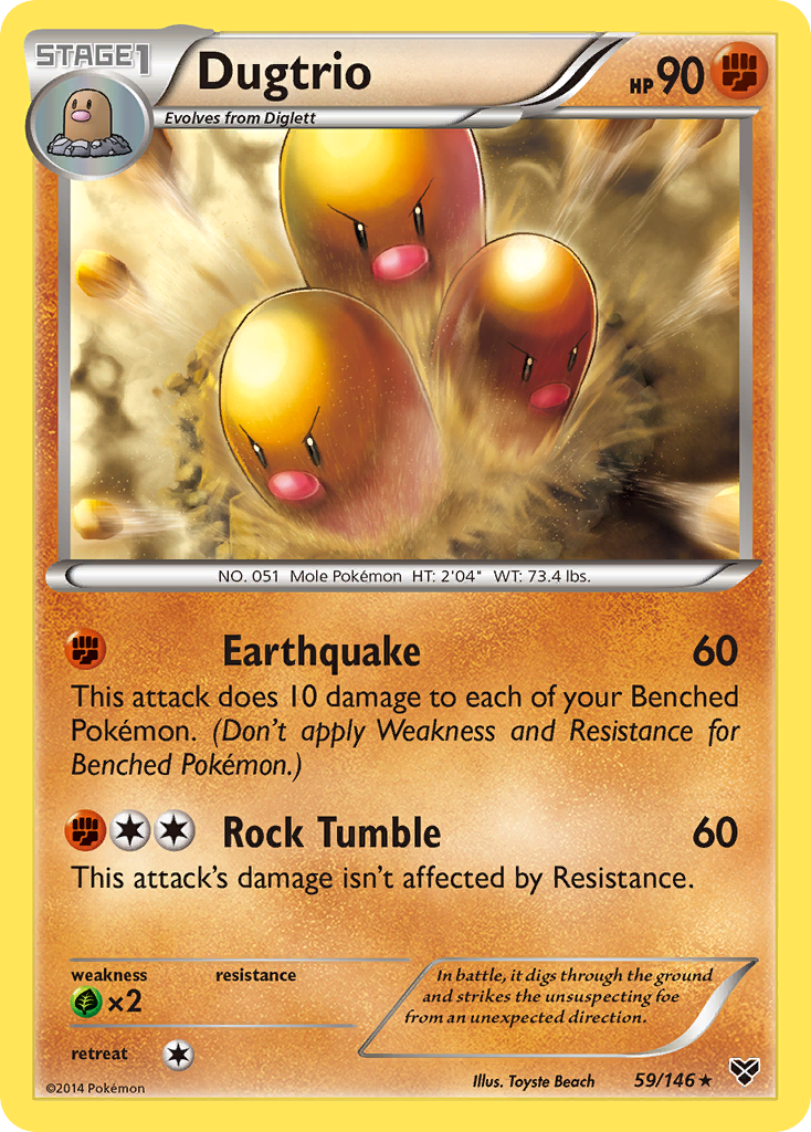 Dugtrio (59/146) [XY: Base Set] | Tables and Towers