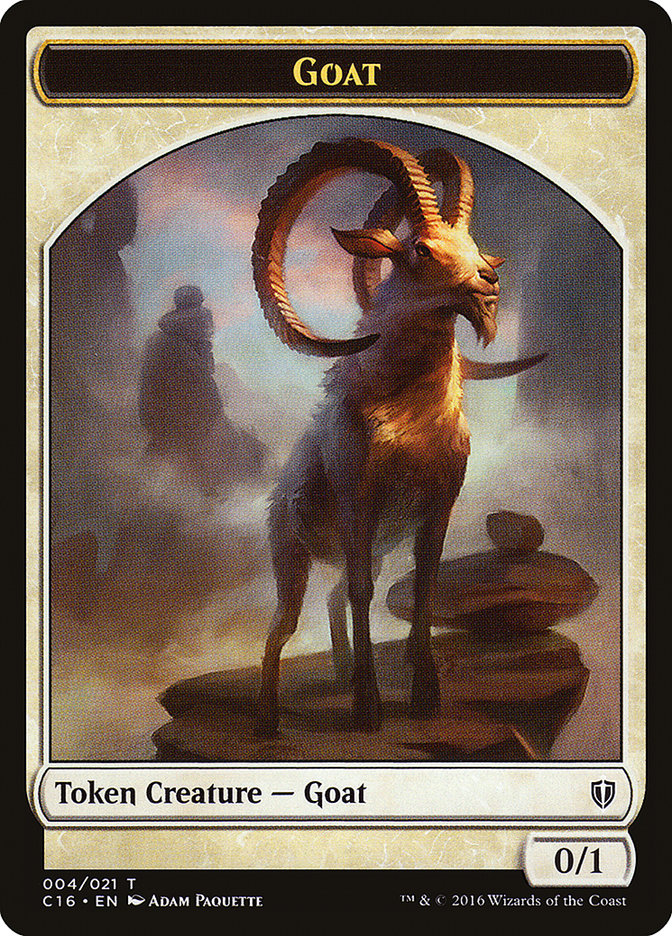 Goat // Thopter Double-Sided Token [Commander 2016 Tokens] | Tables and Towers