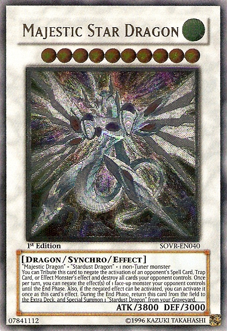 Majestic Star Dragon [SOVR-EN040] Ultimate Rare | Tables and Towers