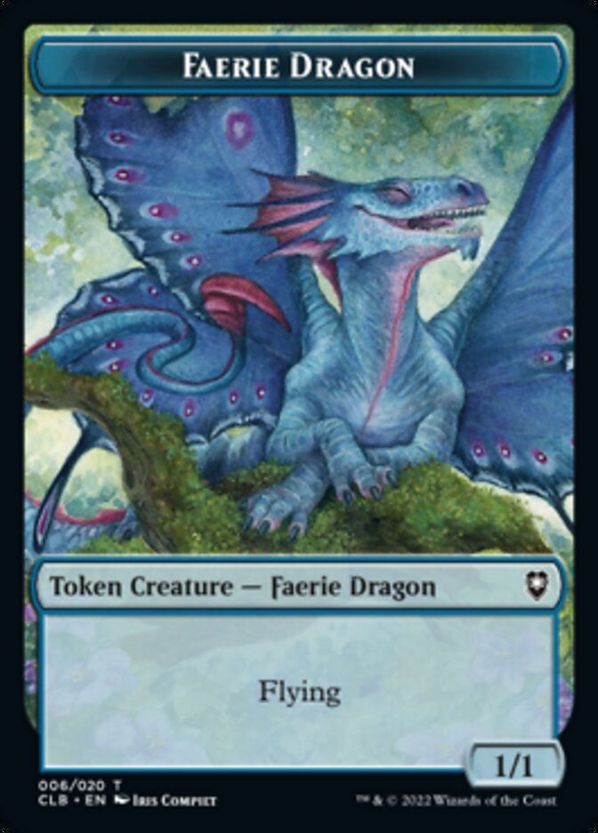 Faerie Dragon Token [Commander Legends: Battle for Baldur's Gate Tokens] | Tables and Towers