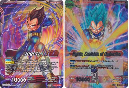 Vegeta // Vegeta, Candidate of Destruction (EX11-01) [Universe 7 Unison] | Tables and Towers