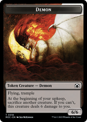 Angel (3) // Demon Double-Sided Token [March of the Machine Commander Tokens] | Tables and Towers