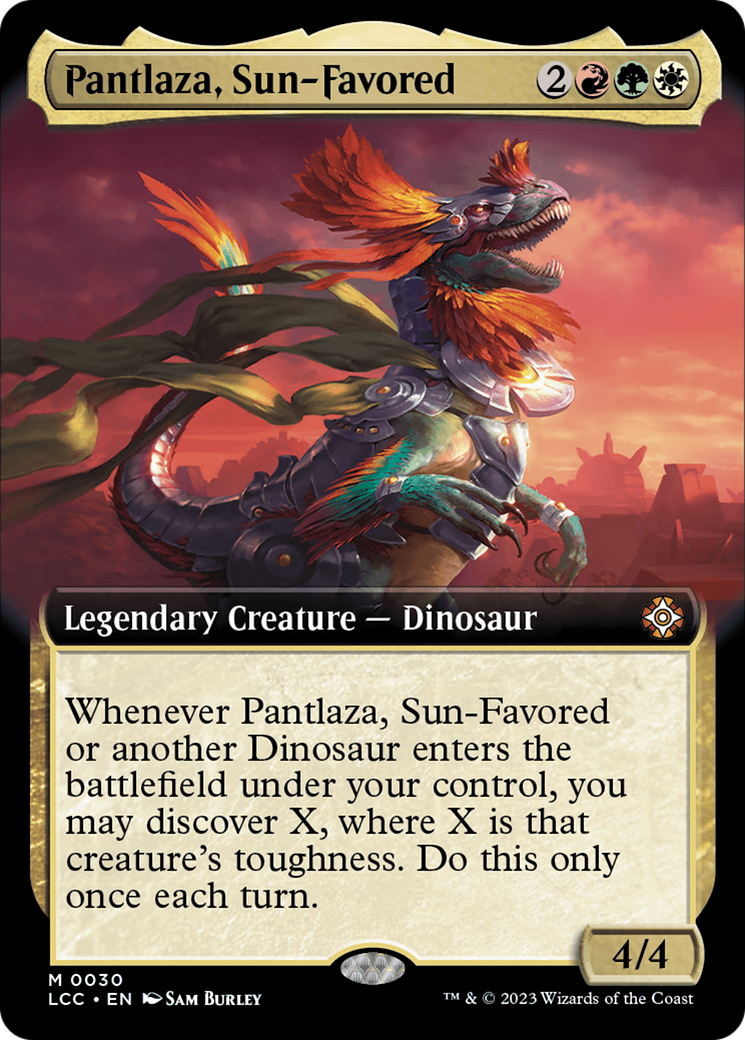 Pantlaza, Sun-Favored (Extended Art) [The Lost Caverns of Ixalan Commander] | Tables and Towers