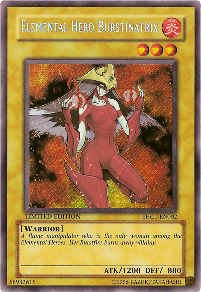 Elemental Hero Burstinatrix [EHC1-EN002] Secret Rare | Tables and Towers