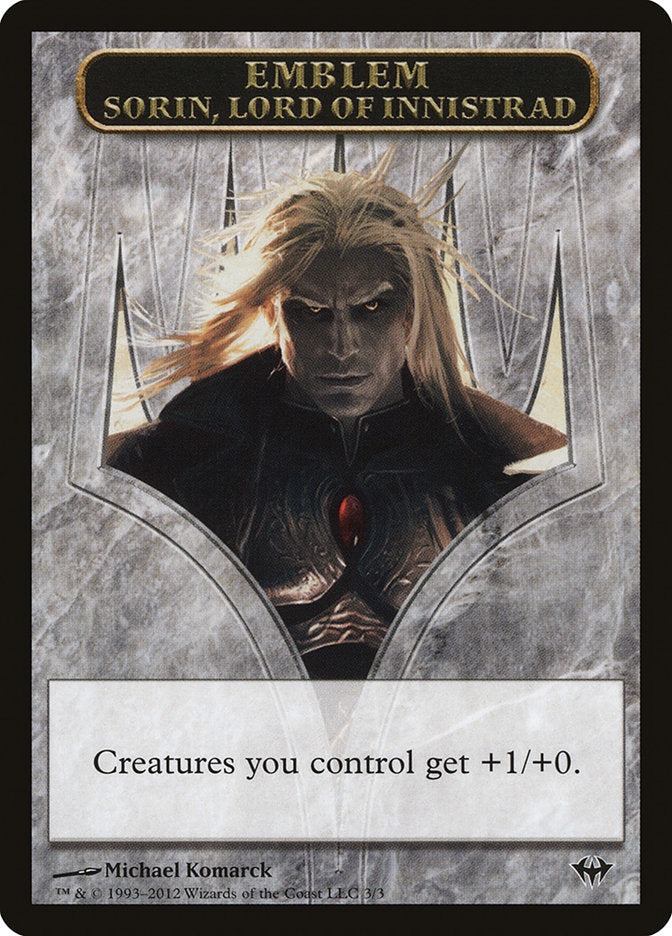 Sorin, Lord of Innistrad Emblem [Dark Ascension Tokens] | Tables and Towers