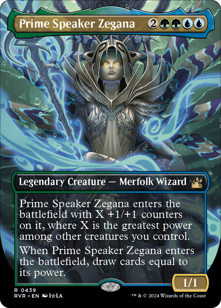 Prime Speaker Zegana (Anime Borderless) [Ravnica Remastered] | Tables and Towers