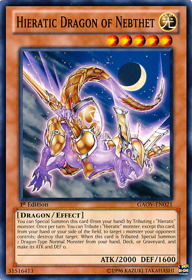 Hieratic Dragon of Nebthet [GAOV-EN021] Common | Tables and Towers