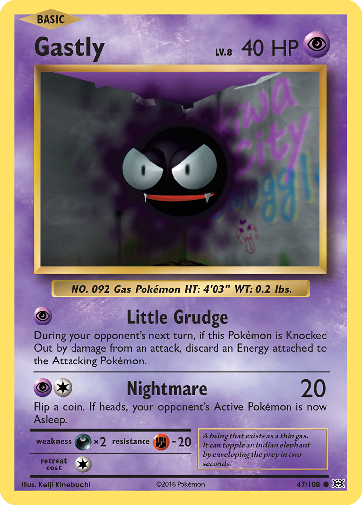 Gastly (47/108) [XY: Evolutions] | Tables and Towers