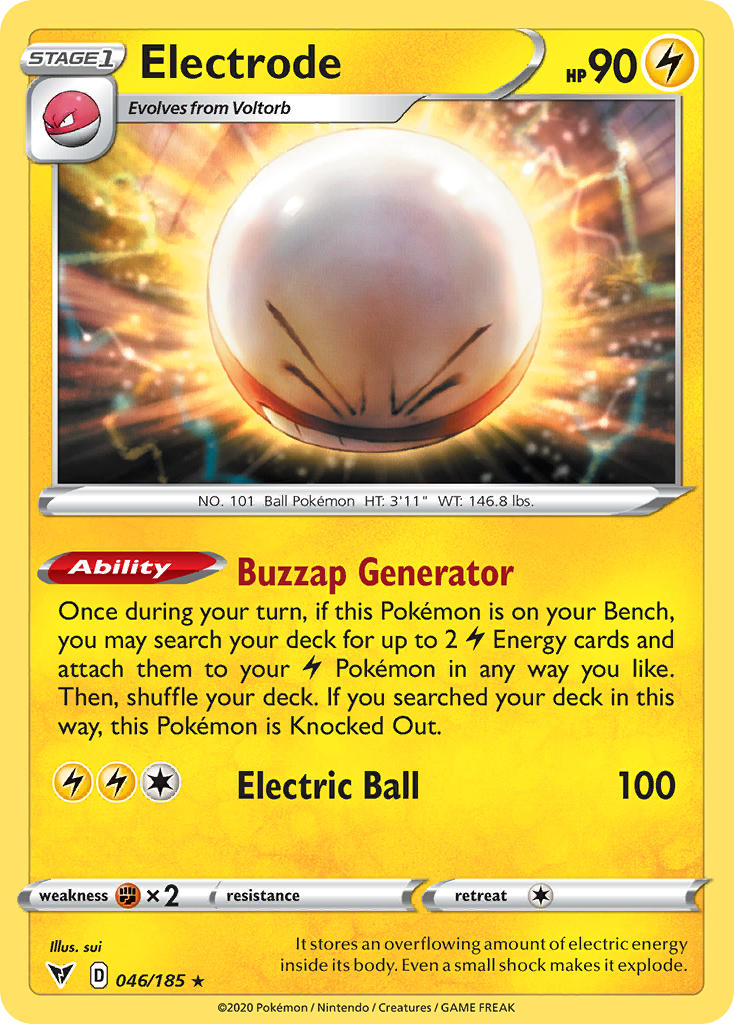 Electrode (046/185) [Sword & Shield: Vivid Voltage] | Tables and Towers