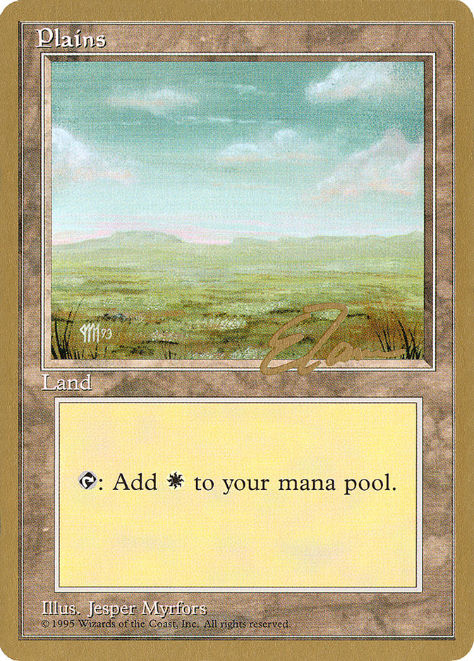 Plains (et364) (Eric Tam) [Pro Tour Collector Set] | Tables and Towers