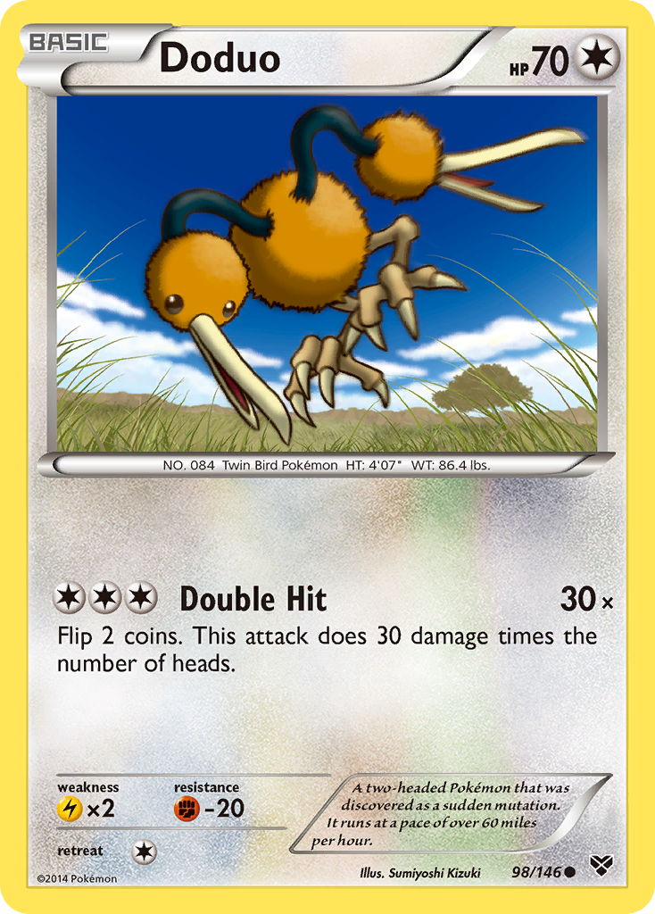 Doduo (98/146) [XY: Base Set] | Tables and Towers