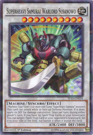 Superheavy Samurai Warlord Susanowo [SP15-EN034] Shatterfoil Rare | Tables and Towers