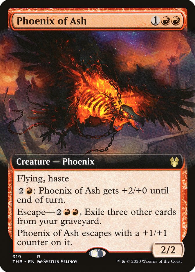 Phoenix of Ash (Extended Art) [Theros Beyond Death] | Tables and Towers