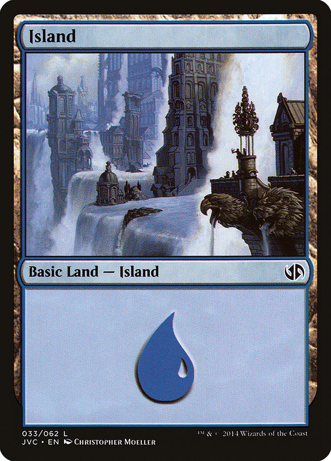 Island (33) [Duel Decks Anthology] | Tables and Towers