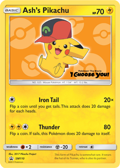 Ash's Pikachu (SM110) [Sun & Moon: Black Star Promos] | Tables and Towers