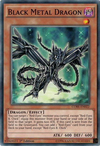 Black Metal Dragon [CORE-EN022] Common | Tables and Towers