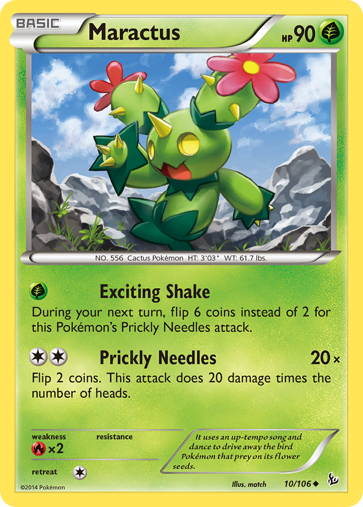 Maractus (10/106) [XY: Flashfire] | Tables and Towers