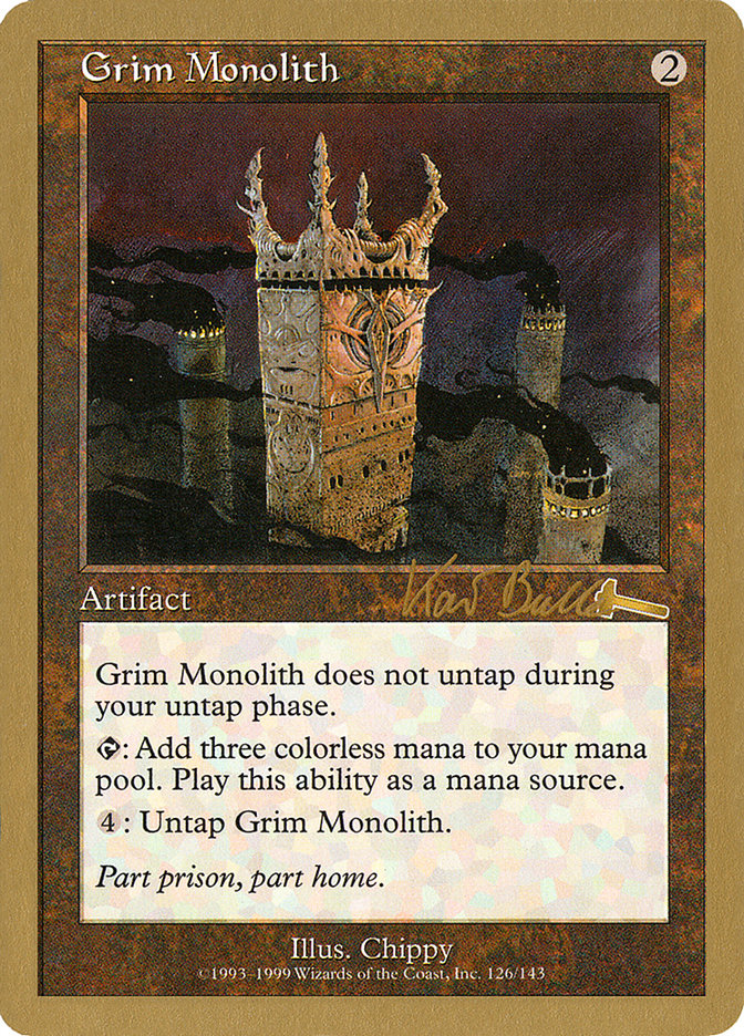 Grim Monolith (Kai Budde) [World Championship Decks 1999] | Tables and Towers