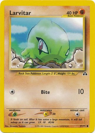 Larvitar (57/75) [Neo Discovery Unlimited] | Tables and Towers