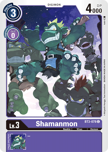 Shamanmon [BT3-078] [Release Special Booster Ver.1.5] | Tables and Towers