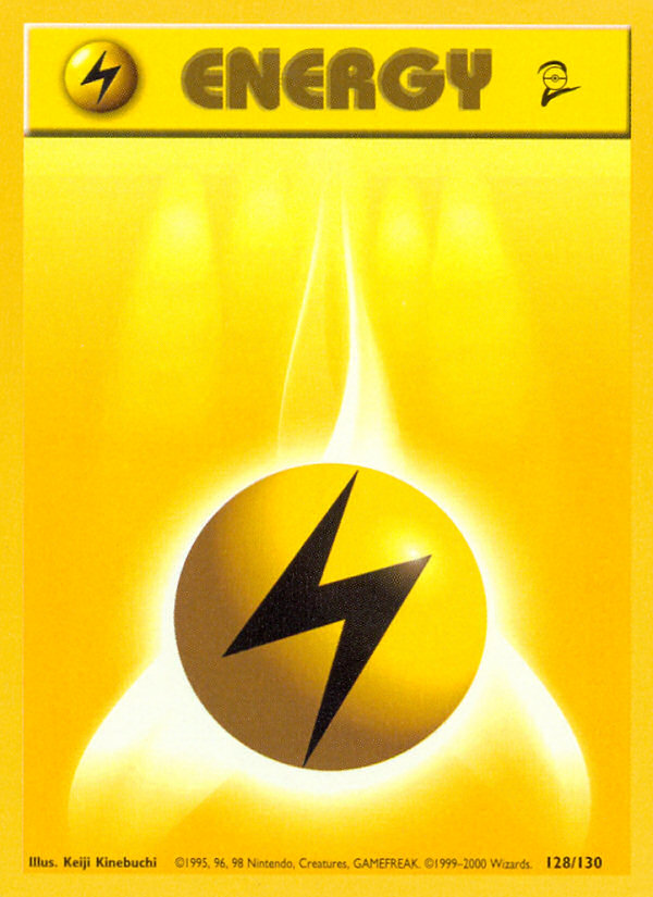 Lightning Energy (128/130) [Base Set 2] | Tables and Towers