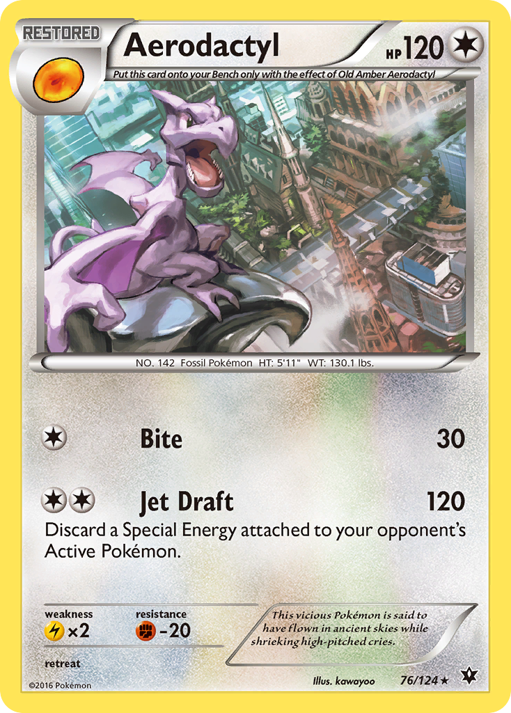 Aerodactyl (76/124) [XY: Fates Collide] | Tables and Towers