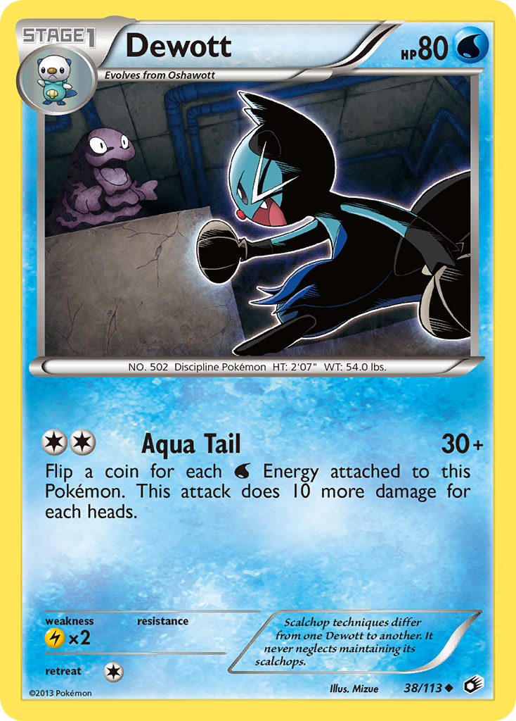 Dewott (38/113) [Black & White: Legendary Treasures] | Tables and Towers