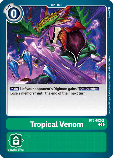 Tropical Venom [BT6-102] [Double Diamond] | Tables and Towers