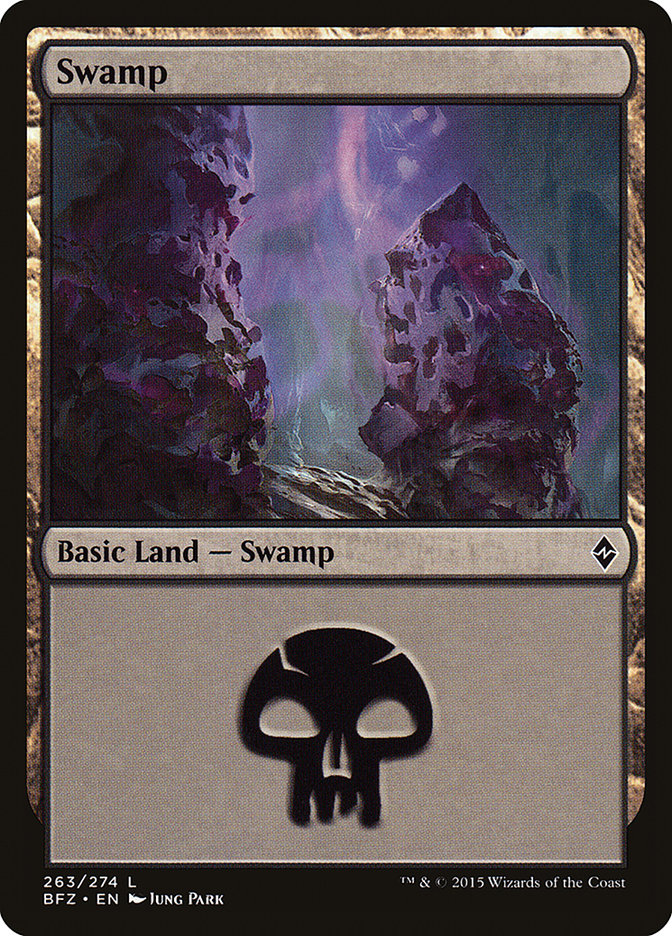 Swamp (263) [Battle for Zendikar] | Tables and Towers