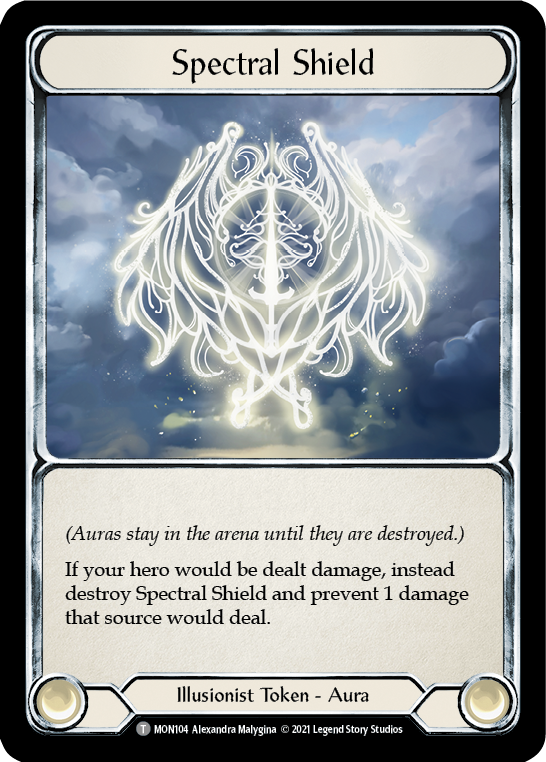 Spectral Shield // Hatchet of Body [MON104 // MON105] (Monarch)  1st Edition Normal | Tables and Towers