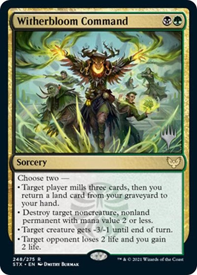 Witherbloom Command (Promo Pack) [Strixhaven: School of Mages Promos] | Tables and Towers