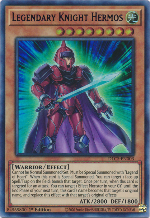 Legendary Knight Hermos (Purple) [DLCS-EN003] Ultra Rare | Tables and Towers