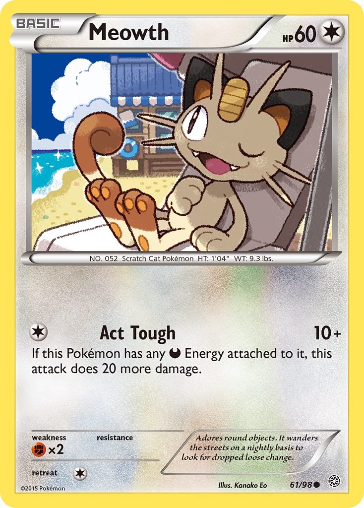 Meowth (61/98) [XY: Ancient Origins] | Tables and Towers