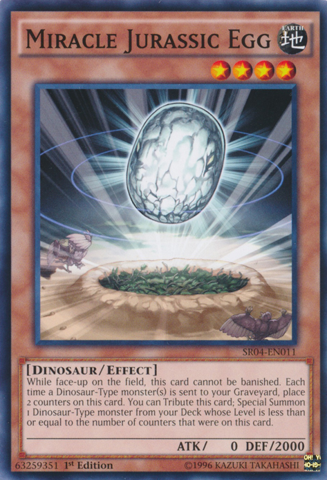 Miracle Jurassic Egg [SR04-EN011] Common | Tables and Towers