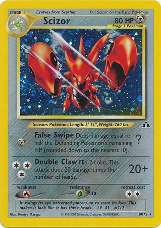 Scizor (10/75) [Neo Discovery Unlimited] | Tables and Towers