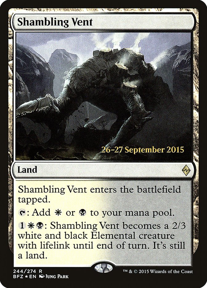 Shambling Vent [Battle for Zendikar Prerelease Promos] | Tables and Towers