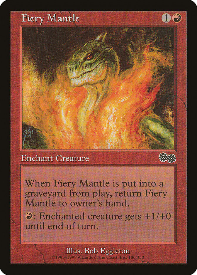 Fiery Mantle [Urza's Saga] | Tables and Towers