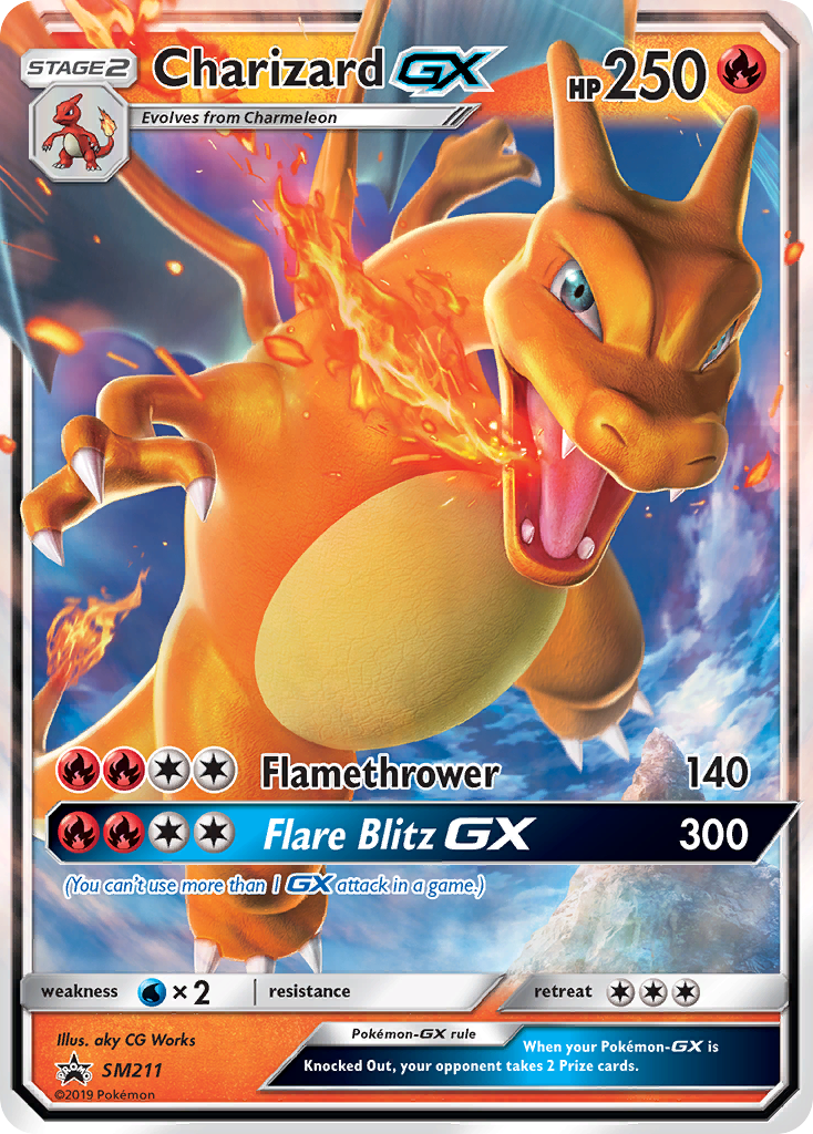 Charizard GX (SM211) [Sun & Moon: Black Star Promos] | Tables and Towers