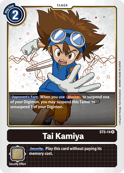 Tai Kamiya [ST5-14] [Starter Deck: Machine Black] | Tables and Towers