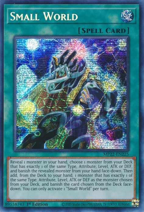 Small World [MP22-EN225] Prismatic Secret Rare | Tables and Towers