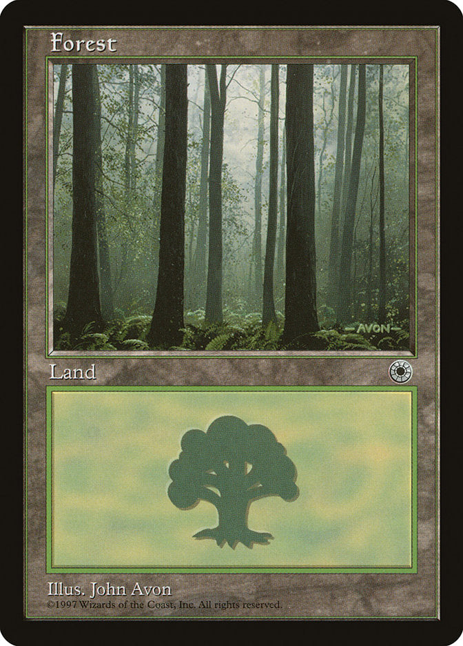 Forest (Three Dark Trees at Front with Lush Ground) [Portal] | Tables and Towers