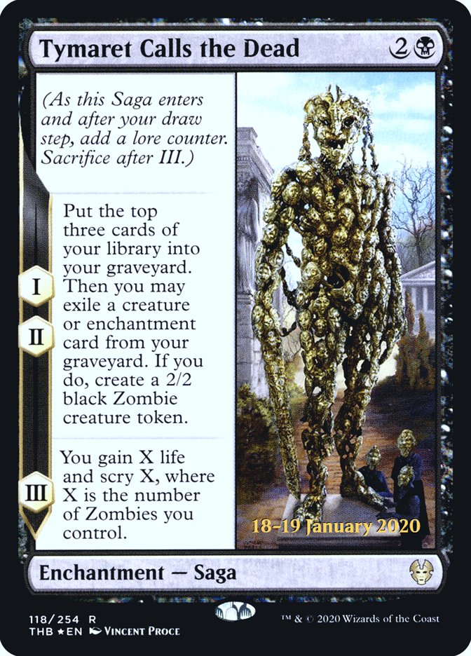 Tymaret Calls the Dead [Theros Beyond Death Prerelease Promos] | Tables and Towers