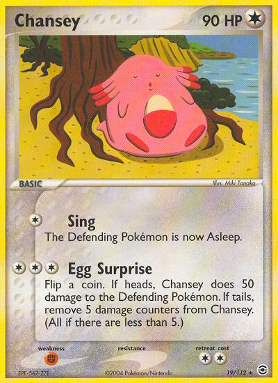 Chansey (19/112) [EX: FireRed & LeafGreen] | Tables and Towers