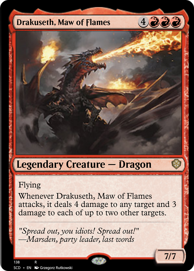 Drakuseth, Maw of Flames [Starter Commander Decks] | Tables and Towers