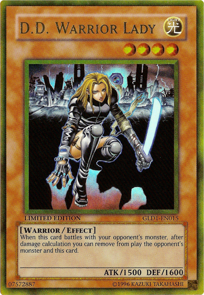 D.D. Warrior Lady [GLD1-EN015] Gold Rare | Tables and Towers