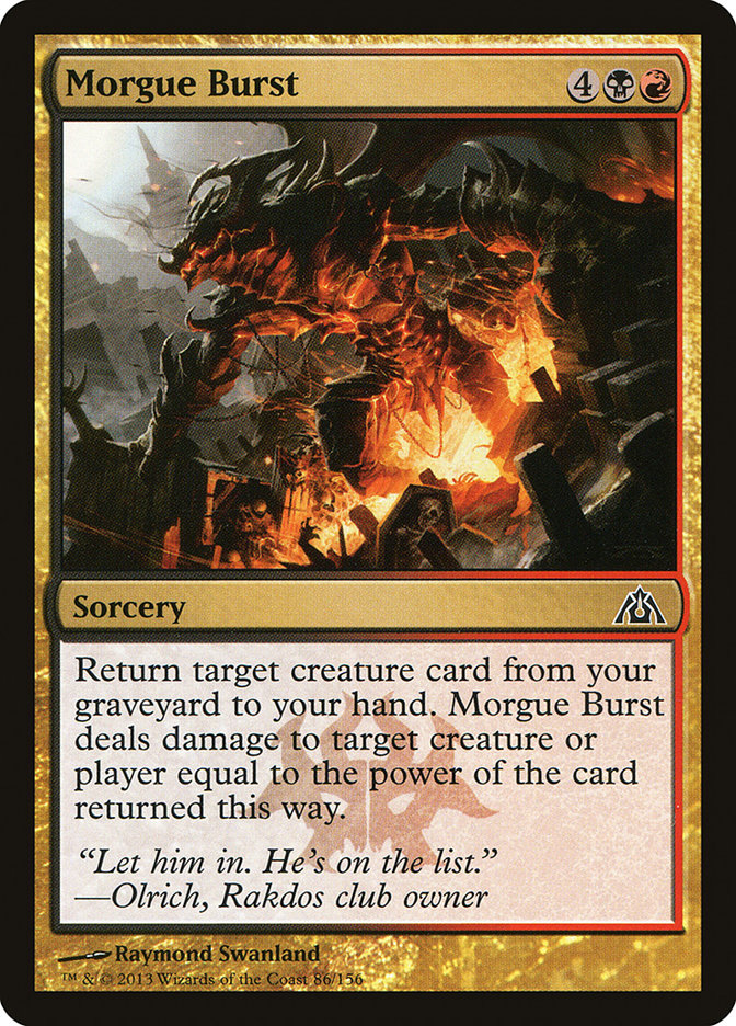 Morgue Burst [Dragon's Maze] | Tables and Towers