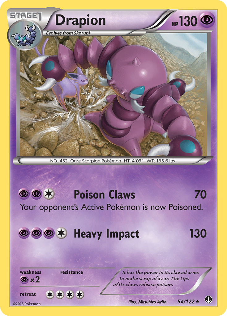 Drapion (54/122) [XY: BREAKpoint] | Tables and Towers