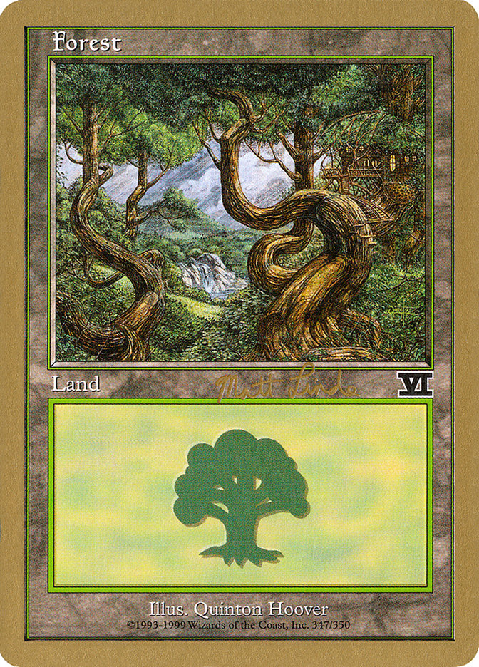 Forest (ml347b) (Matt Linde) [World Championship Decks 1999] | Tables and Towers