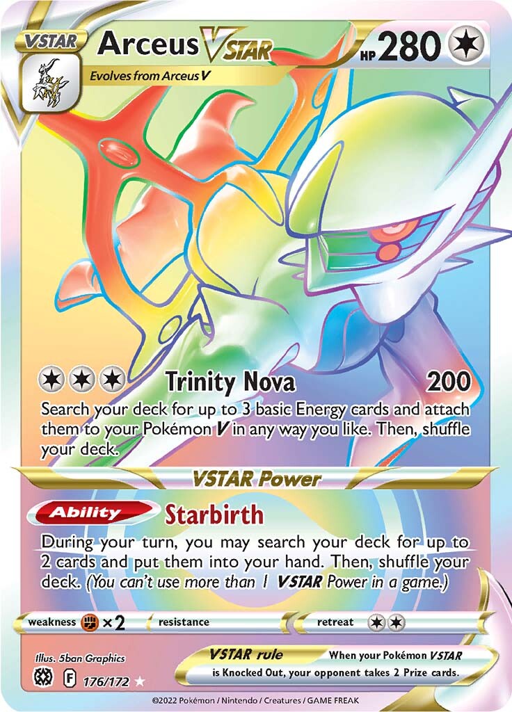 Arceus VSTAR (176/172) [Sword & Shield: Brilliant Stars] | Tables and Towers